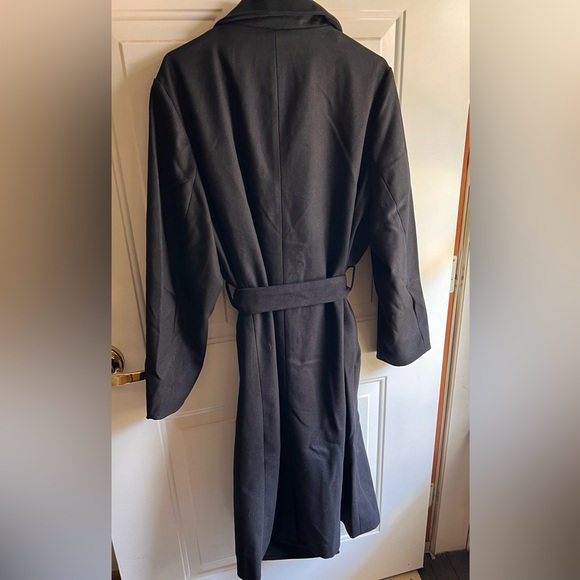 NWT black trench, coat with snaps and tie size 2X great for spring time - Picture 4 of 6